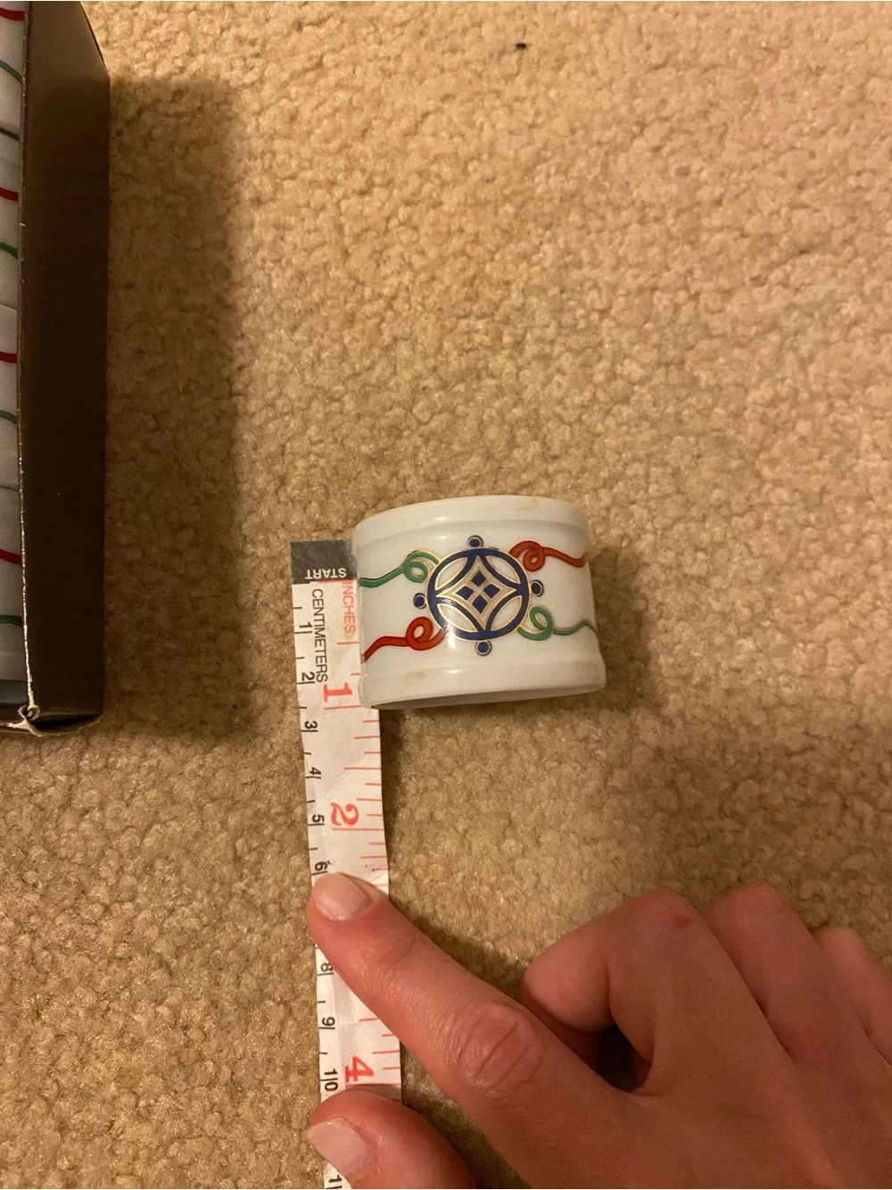 Vintage Imari Porcelain Napkin Rings by Vera Neumann Set of 8